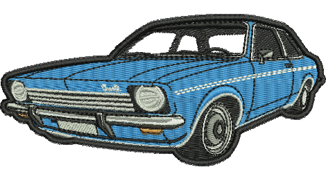 Matriz de matriz Matriz De Bordado Carro Clássico 70
